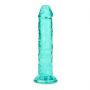 Dildo żelowe realistyczne z przyssawką przezroczyste RealRock 14,5 cm - 7
