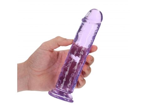 Przezroczyste realistyczne dildo z przyssawką RealRock 18 cm