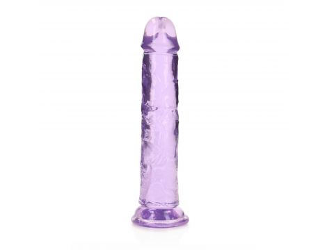 Przezroczyste realistyczne dildo z przyssawką RealRock 18 cm - 7