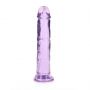 Przezroczyste realistyczne dildo z przyssawką RealRock 18 cm - 8