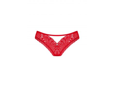 Koronkowe figi otwarte Chilisa Obsessive czerwone M/L - 5