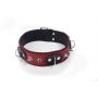 Obroża skórzana Crazy Horse Whips Collection czerwona Small - 3