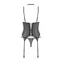 Gorset i stringi Donarella Obsessive czarny XS/S - 3