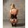 Czarny gorset Donarella z stringami i chokerem Obsessive M/L