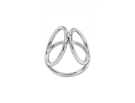 Pierścień erekcyjny Triple Ring Locked stal nierdzewna 50 37 45 mm
