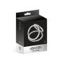 Pierścień erekcyjny Triple Ring Locked stal nierdzewna 50 37 45 mm - 3
