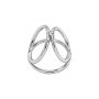 Pierścień erekcyjny Triple Ring Locked stal nierdzewna 50 37 45 mm - 2