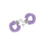 Kajdanki stalowe z fioletowym futerkiem Sweet Caress - 3