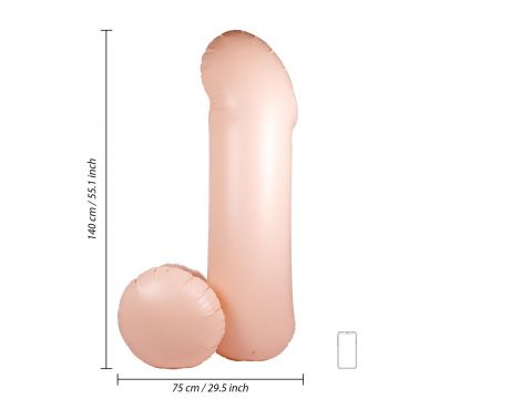 Gigantyczny nadmuchiwany penis S-Line 140 cm wodoodporny - 6