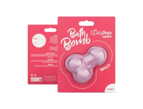 Bomba kąpielowa Willy wiśniowa EasyToys