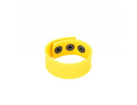 Silikonowy pierścień erekcyjny Me You Us żółty 21 cm - 5