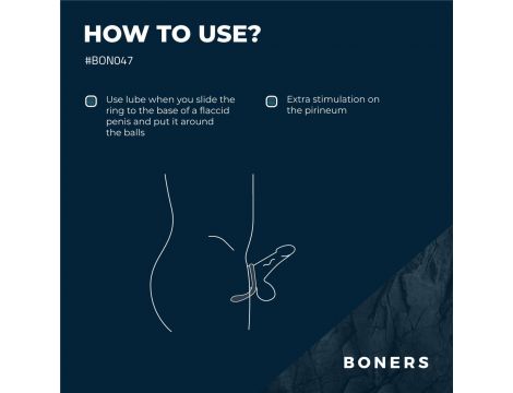 Pierścień erekcyjny silikonowy Boners - 2