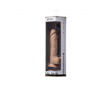 Dildo realistyczne Silexd Real Skin Model 1 z jajkami 21 cm - 6