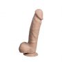 Dildo realistyczne Silexd Real Skin Model 1 z jajkami 23 cm jasne - 5