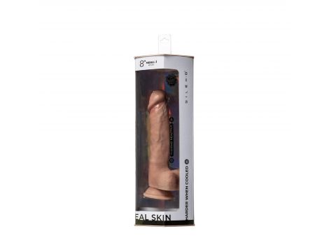 Dildo realistyczne Real Skin Silexd 20 cm cieliste wodoodporne - 7