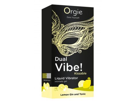 Wibrujący żel intymny jadalny Orgie cytrynowy gin tonic - 2