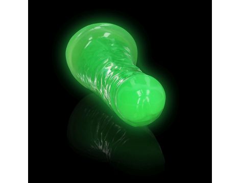 Dildo realistyczne RealRock świecące w ciemności z przyssawką 15,5 cm - 6