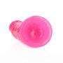 Smukłe Realistyczne Dildo z Przyssawką Świecące w Ciemności 15,5 cm - 4