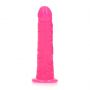 Smukłe Realistyczne Dildo z Przyssawką Świecące w Ciemności 15,5 cm - 6