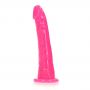 Smukłe Realistyczne Dildo z Przyssawką Świecące w Ciemności 15,5 cm - 7
