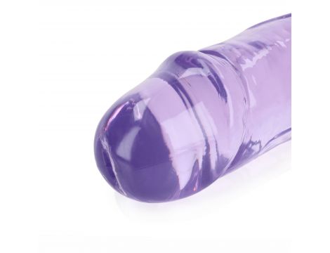 Podwójne dildo realistyczne RealRock przezroczyste 45 cm - 4