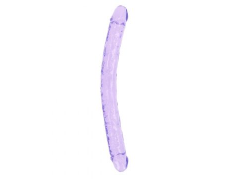 Podwójne dildo realistyczne RealRock przezroczyste 45 cm - 5