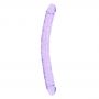 Podwójne dildo realistyczne RealRock przezroczyste 45 cm - 6