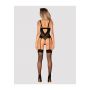 Pończochy siateczkowe czarne Obsessive S823 S/M/L - 3