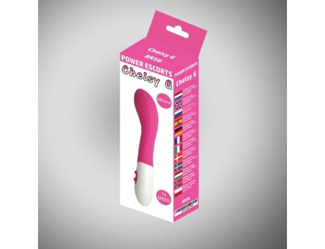 Wibrator punktu G Chelsey silikonowy różowy 20 cm