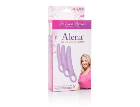 Zestaw rozszerzaczy Alena Calexotics fioletowy silikonowy - 2