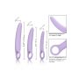 Zestaw rozszerzaczy Alena Calexotics fioletowy silikonowy - 4