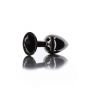 Korek analny Taboom z diamentem czarny 7.2 cm - 2
