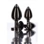Korek analny Taboom z diamentem czarny 7.2 cm - 5