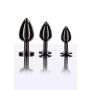 Korek analny Taboom z diamentem czarny 8.2 cm - 6