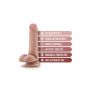Dildo realistyczne Blush Dr Jeffrey z jądrami beżowe 16 cm - 4