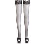 Pończochy samonośne siatkowe Cottelli LEGWEAR czarne S - 7