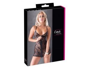 Sukienka koronkowa Cottelli LINGERIE czarna M z zamkiem