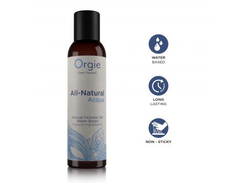 Żel intymny naturalny na bazie wody Orgie All Natural Acqua 150 ml