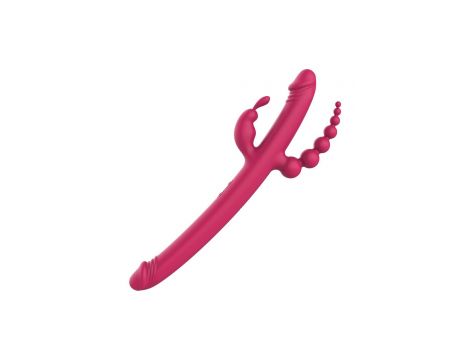 Wibrator Dream Toys Essentials Anywhere Pleasure Vibe różowy 40 cm USB - 2