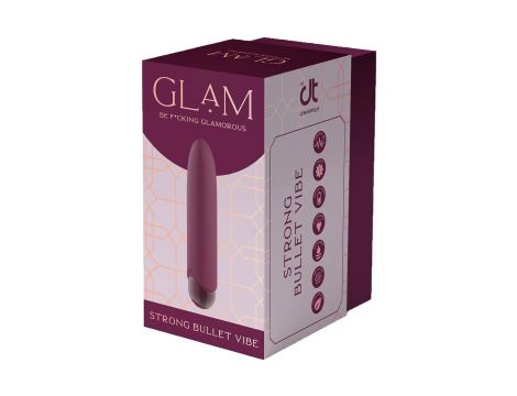Wibrator mini Glam Strong silikonowy USB 10,5 cm - 5