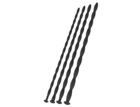 Zestaw 4 Rozszerzaczy Penisa Silikonowych Hidden Desire Large Czarny 30 cm - 3