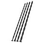 Zestaw 4 Rozszerzaczy Penisa Silikonowych Hidden Desire Large Czarny 30 cm - 4