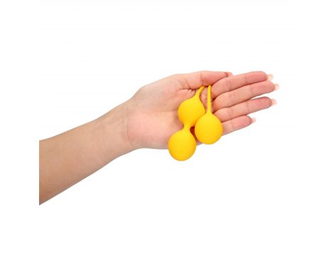 Kulki Kegla silikonowe Loveline Carambola żółte - 4
