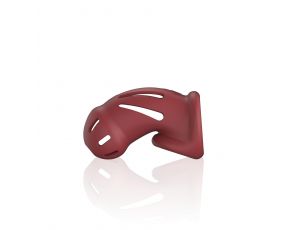 Pas cnoty silikonowy ultra miękki ManCage Model 28 czerwony