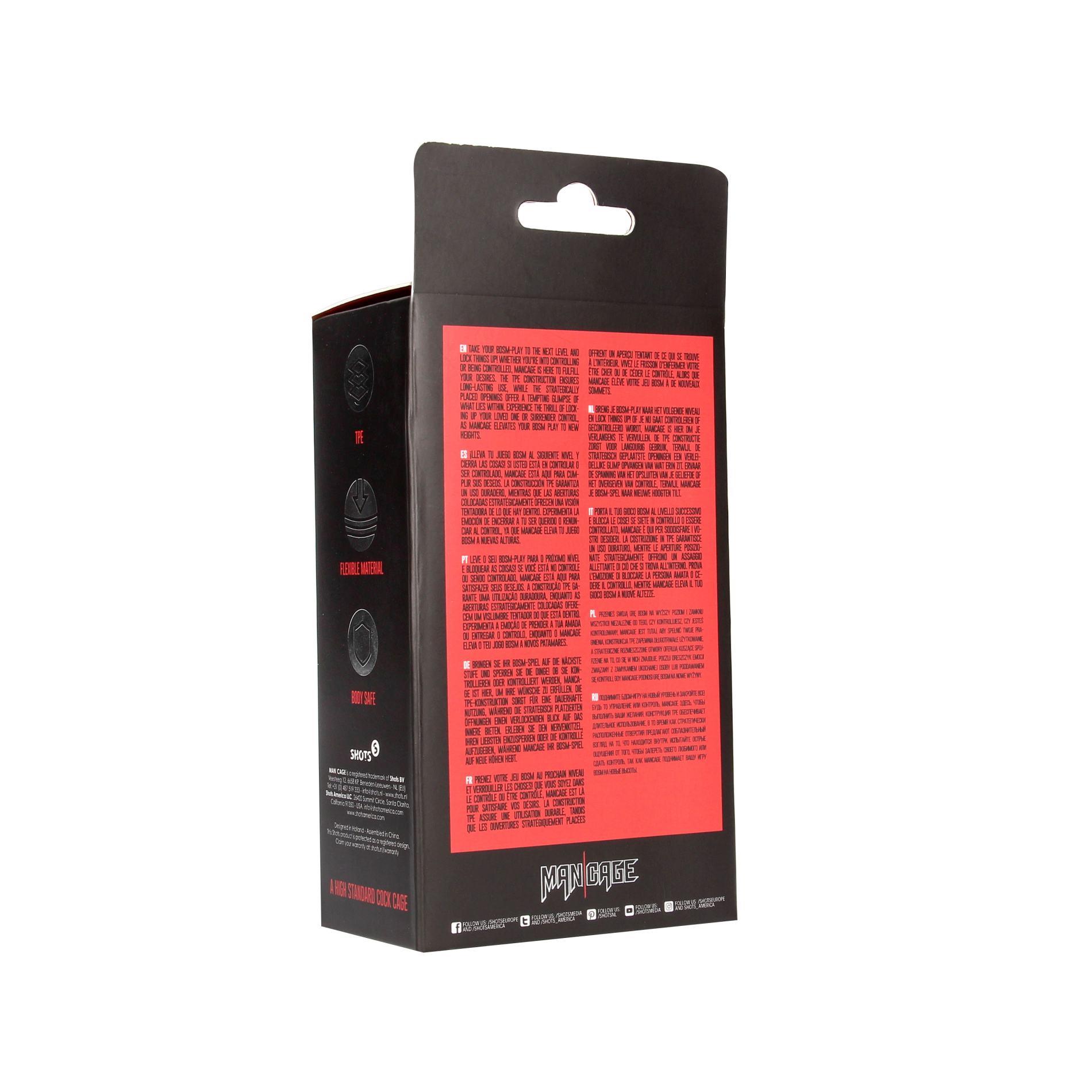 Model 29 - Tpe Chastity Cage - Transparent