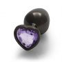 Korek analny Heart Gem Ouch średni 7 cm - 2