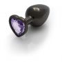 Korek analny Heart Gem Ouch średni 7 cm - 8