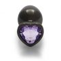 Korek analny Heart Gem Ouch średni 7 cm - 9