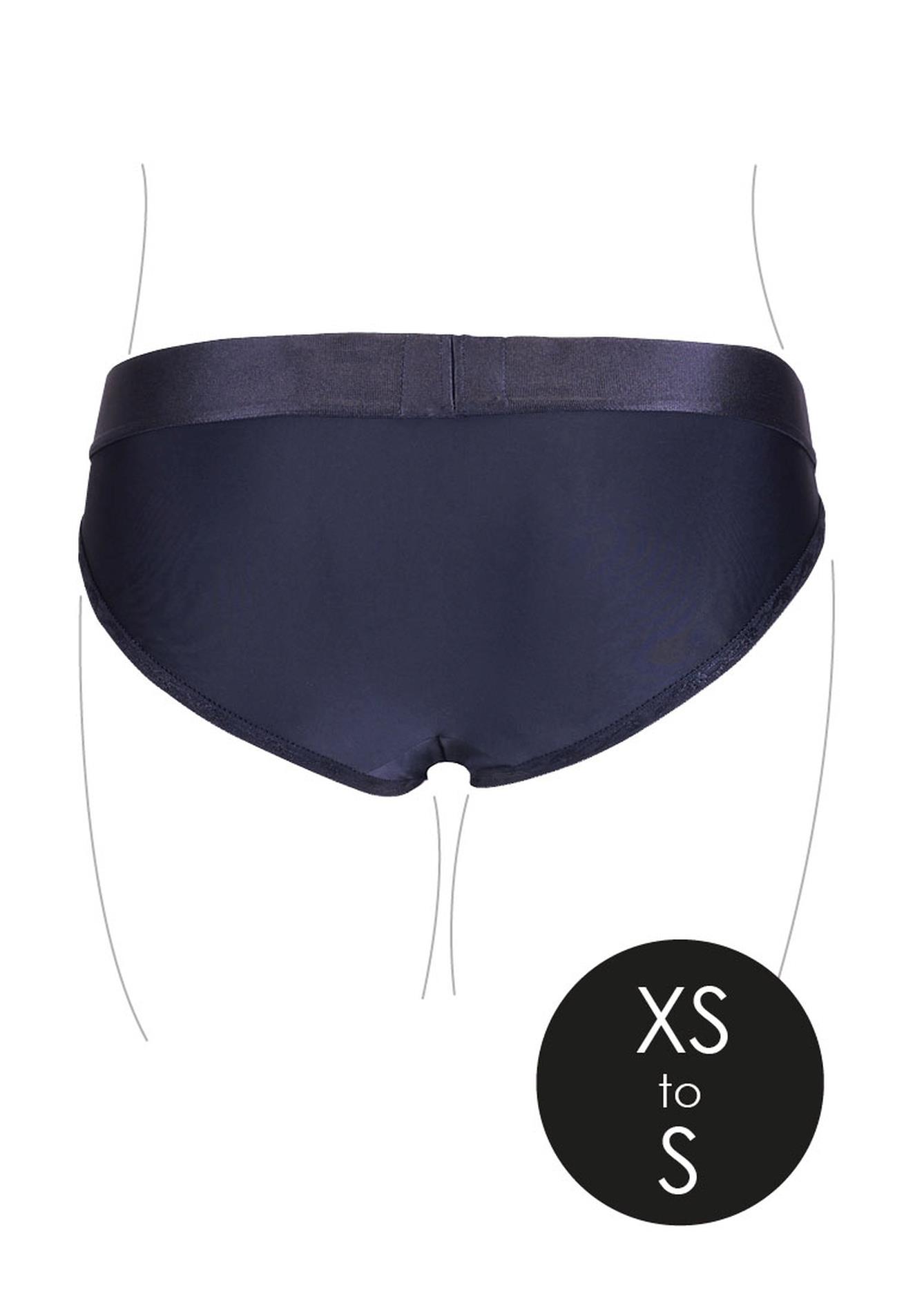 vibrating strap-on hipster - xs/s