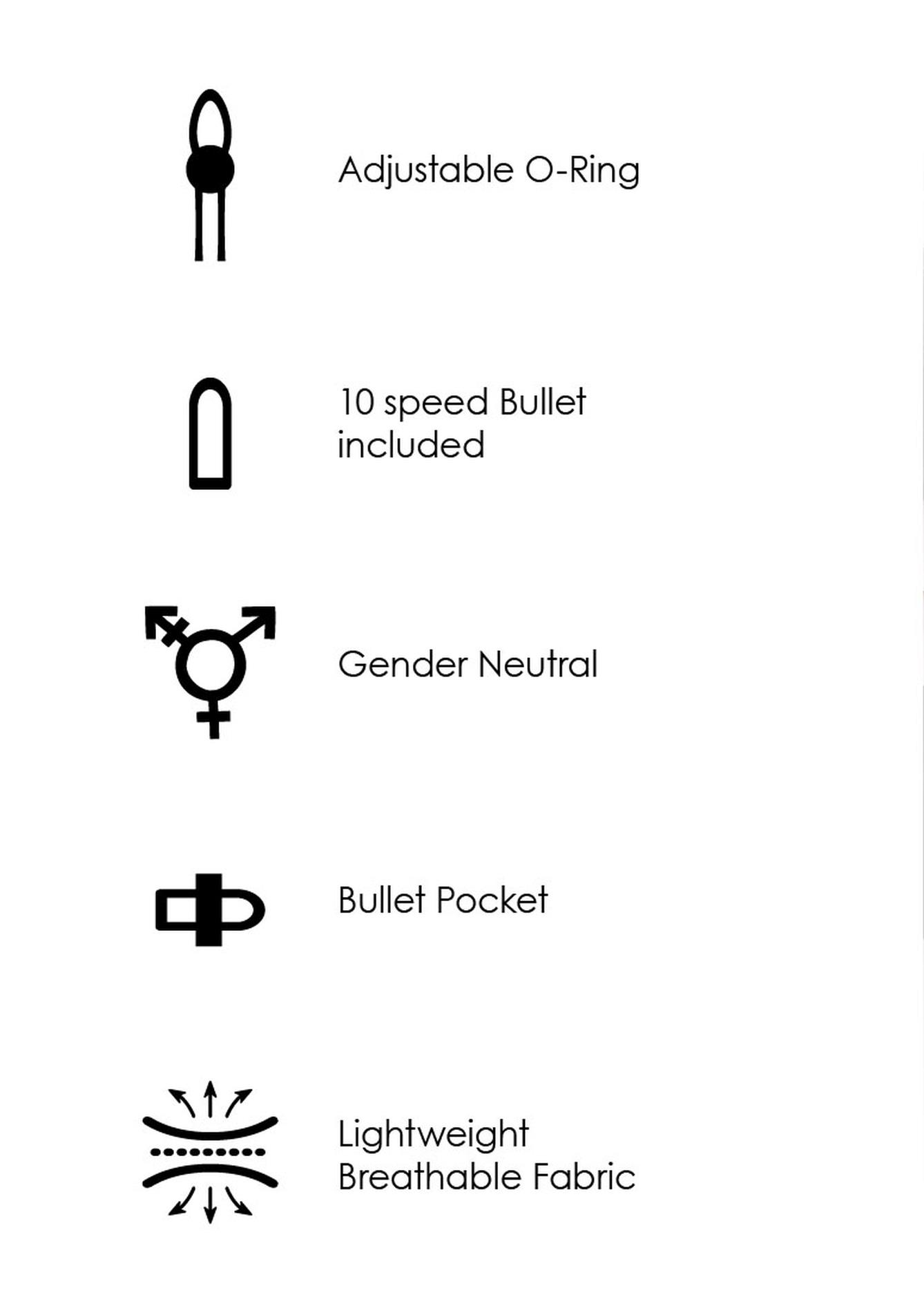 vibrating strap-on hipster - xs/s